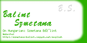 balint szmetana business card